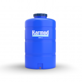 500 Litre Polietilen Dikey Su Deposu - Mavi (Tombul Model) - 1