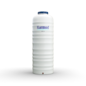 500 Litre Polietilen Dikey Su Deposu - Beyaz (Boru Model) - 1