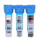 Amerikan Malı Daire Ve Bina Girişi 3 Aşamalı Su Yumuşatma Cihazı (Spun - Blok - Gac Plus) - 1
