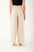 Pileli Kadın Palazzo Pantolon - 4