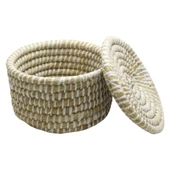 T.Concept Dekoratif Dayanıklı Burgu Desenli Çok Amaçlı Hasır Sepet Küçük Boy (S) - 3