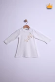 Babyhola Kız Çocuk Boncuklu Triko Bayramlık Elbise 6002 - 2