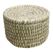 T.Concept Dekoratif Dayanıklı Burgu Desenli Çok Amaçlı Hasır Sepet Küçük Boy (S) - 2