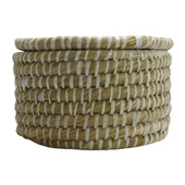 T.Concept Dekoratif Dayanıklı Burgu Desenli Çok Amaçlı Hasır Sepet Küçük Boy (S) - 1