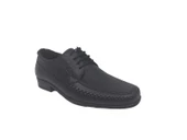 Zerhan 151 Erkek Siyah Bağcıklı Hakiki Deri Poli Taban ( Hafif ) Ayakkabı thumbnail 2