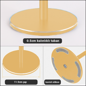 MÜHLEN GL083 - Gold Katlanabilir, Taşınabilir ve Evrensel Telefon/Tablet Standı - 7