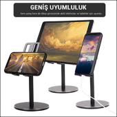 MÜHLEN GL083 - Siyah Katlanabilir, Taşınabilir ve Evrensel Telefon/Tablet Standı - 4
