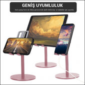 MÜHLEN GL083 - Rose Gold Katlanabilir, Taşınabilir ve Evrensel Telefon/Tablet Standı - 4