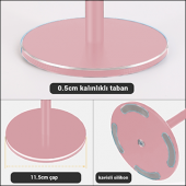 MÜHLEN GL083 - Rose Gold Katlanabilir, Taşınabilir ve Evrensel Telefon/Tablet Standı - 9