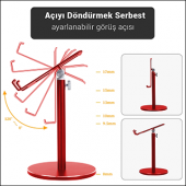 MÜHLEN GL083 - Kırmızı Katlanabilir, Taşınabilir ve Evrensel Telefon/Tablet Standı - 6
