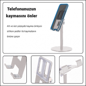 MÜHLEN GL083 - Gümüş Katlanabilir, Taşınabilir ve Evrensel Telefon/Tablet Standı - 6