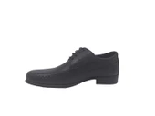 Zerhan 151 Erkek Siyah Bağcıklı Hakiki Deri Poli Taban ( Hafif ) Ayakkabı thumbnail 3