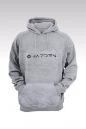James Harden 78 Gri Kapşonlu Sweatshirt - Hoodie - 1