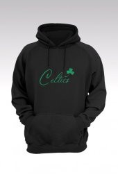 Boston Celtics 28 Siyah Kapşonlu Sweatshirt - Hoodie - 1