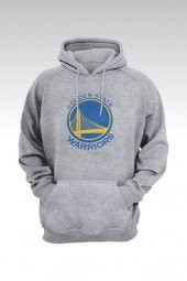 Golden State Warriors 50 Gri Kapşonlu Sweatshirt - Hoodie - 1