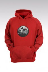 Harry Potter 59 Kırmızı Kapşonlu Sweatshirt - Hoodie - 1