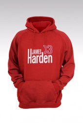 James Harden 79 Kırmızı Kapşonlu Sweatshirt - Hoodie - 1
