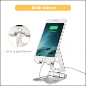 MÜHLEN GL059 Katlanabilir, Taşınabilir ve Evrensel Telefon/Tablet Standı - 4