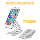 MÜHLEN GL059 Katlanabilir, Taşınabilir ve Evrensel Telefon/Tablet Standı - 6
