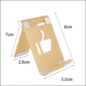 MÜHLEN GL088 - Gold Katlanabilir, Taşınabilir ve Evrensel Telefon/Tablet Standı - 3