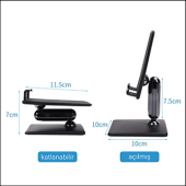 MÜHLEN GL0133 Evrensel, Ayarlanabilir, Katlanabilir Telefon/Tablet Standı - 4
