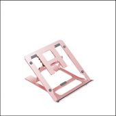 MÜHLEN GL092 - Pembe Ergonomik, Katlanabilir ve Yüksekliği Ayarlanabilir Dizüstü Bilgisayar Standı - 1