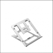 MÜHLEN GL092 - Gümüş Ergonomik, Katlanabilir ve Yüksekliği Ayarlanabilir Dizüstü Bilgisayar Standı - 1