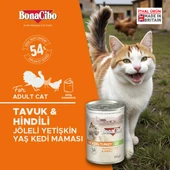 Bonacibo Jöleli Tavuk ve Hindili Yaş Kedi Maması 6 x 400 Gr - 2