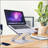 MÜHLEN D-GL0124 Ayarlanabilir Ergonomik Alüminyum Dizüstü Bilgisayar Standı - 1