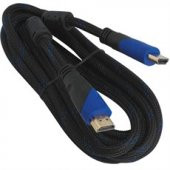 PLASTİK DÜZ SİYAH 3 METRE HDMI KABLO POŞETLİ 18939 - 1