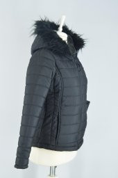 ESMA Bayan Kapşonlu Kısa Şişme Mont / KSD4416 - 3