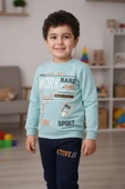 Work Baskılı Erkek Çocuk Eşofman MNK3112 - 10