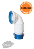 WUVERA Körüklü Dirsekli Klozet Kadası - 1