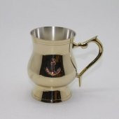 Marin Çapa Figürlü Pirinç Bardak Dekoratif Hediyelik - 1