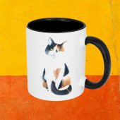 eKUPAM Tatlı Kedi Siyah Beyaz Kupa Bardak - 0235 - 1