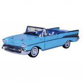 Motormax 1:18 1957 Chevy Bel Air Convertible Model Araba - 1