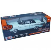Motormax 1:18 1957 Chevy Bel Air Convertible Model Araba - 4