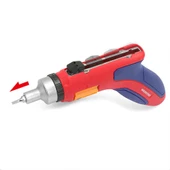 WORKPRO WP221048 24 Parça Profesyonel CR-V Kabzalı Cırcırlı Bits Tornavida Seti + Kemer Askılı Bez Taşıma Çantası - 5