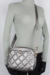 Bagacar 1324 Bayan Çapraz Omuz Çantası Gümüş - 1