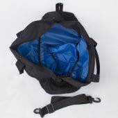 Bagacar Ayakkabı Bölmeli Omuz Askılı Spor Çantası Siyah - 3