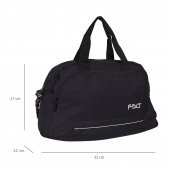 Bagacar Ayakkabı Bölmeli Omuz Askılı Spor Çantası Siyah - 6