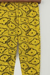 Unisex Ayıcıklı Pijama Takımı (Sarı) - 3