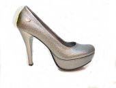 Mammamia D18KA-3205 Platin Simli Bayan Ayakkabı - 1