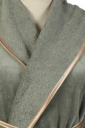 Ecocotton Organik Pamuk Bayan Bornoz - Azra Yeşil - 9