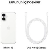 Apple iPhone 16 128GB Beyaz Cep Telefonu (Apple Türkiye Garantili) - 5