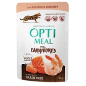 Optimeal Süper Premium Somonlu-Karidesli Sos İçerisinde Tahılsız Pouch - 1