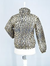 ESMA Bayan Leopar Desenli Kısa Şişme Mont / SGY846 - 4
