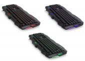 Everest KM-810 Siyah Q Usb Kablolu Multimedya Gaming Klavye Mouse Set 3 Farklı  Aydınlatmalı - 2