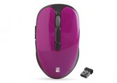 Everest SM-865 6D 1600dpi Alkalin Pilli Bordo Kristal Kutulu Kablosuz Sessiz Mouse - 1
