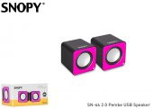 Snopy SN-66 2.0 Pembe USB Speaker - 1